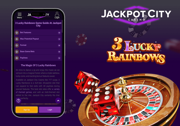 jackpotcity 3 lucky rainbows