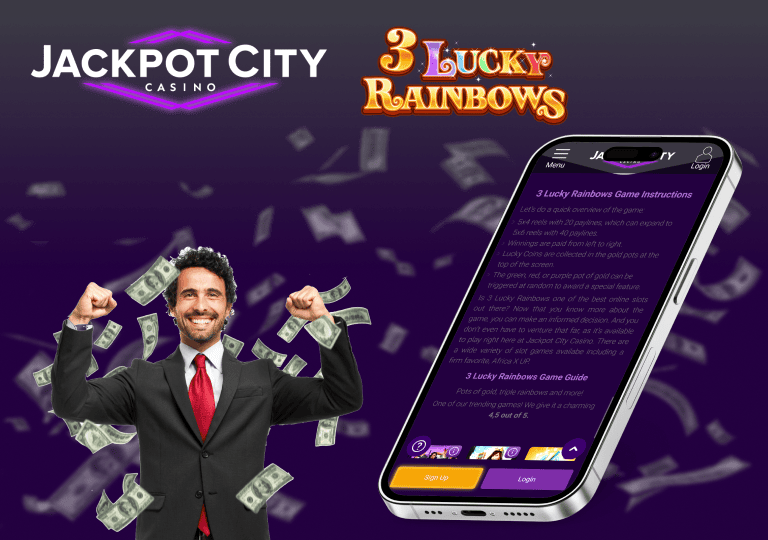 jackpotcity 3 lucky rainbows opinion