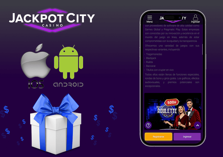 jackpotcity app bonos