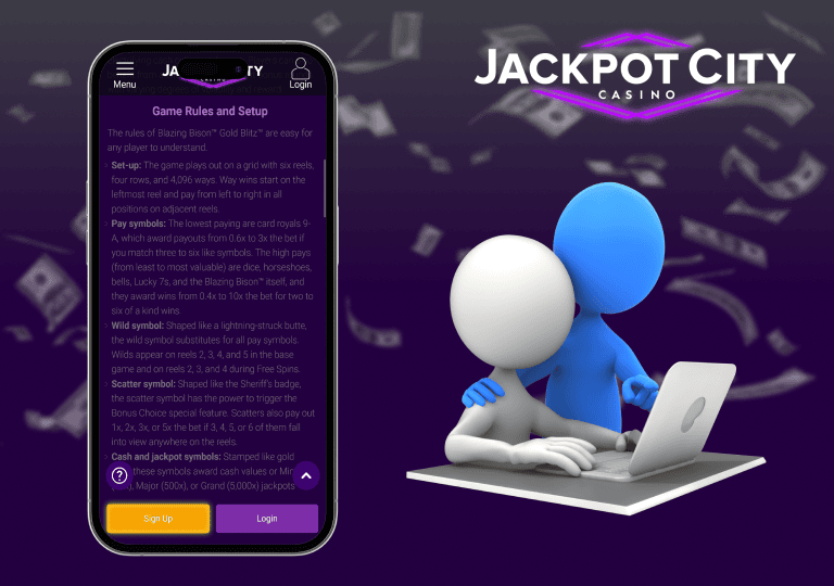 jackpotcity blazing bison consejos
