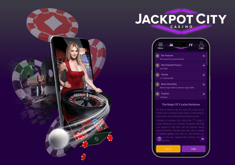 jackpotcity 3 lucky rainbows datos clave