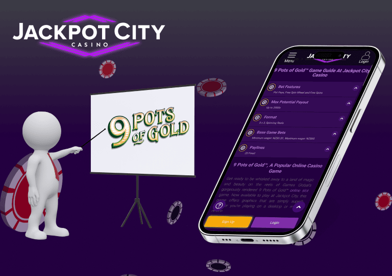jackpotcity 9 pots of gold datos clave