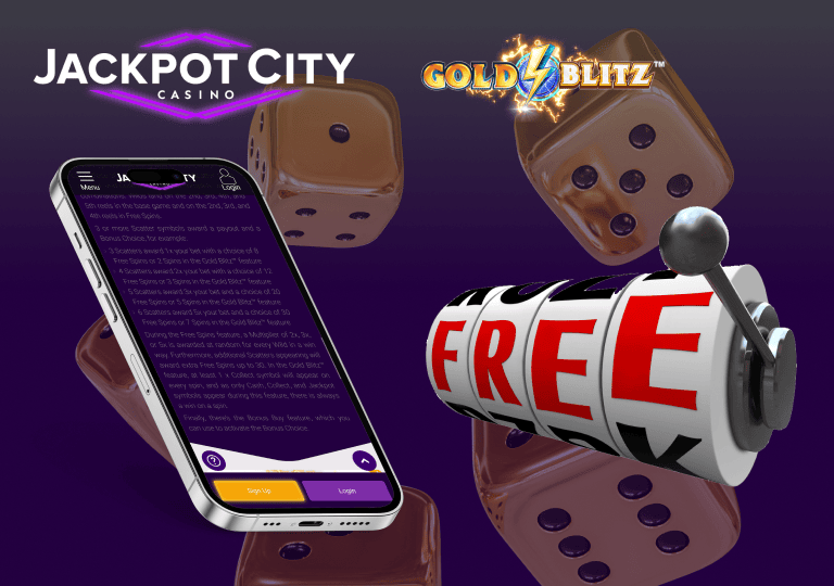 jackpotcity gold blitz giros gratis