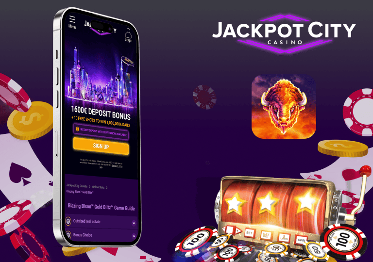 jackpotcity blazing bison