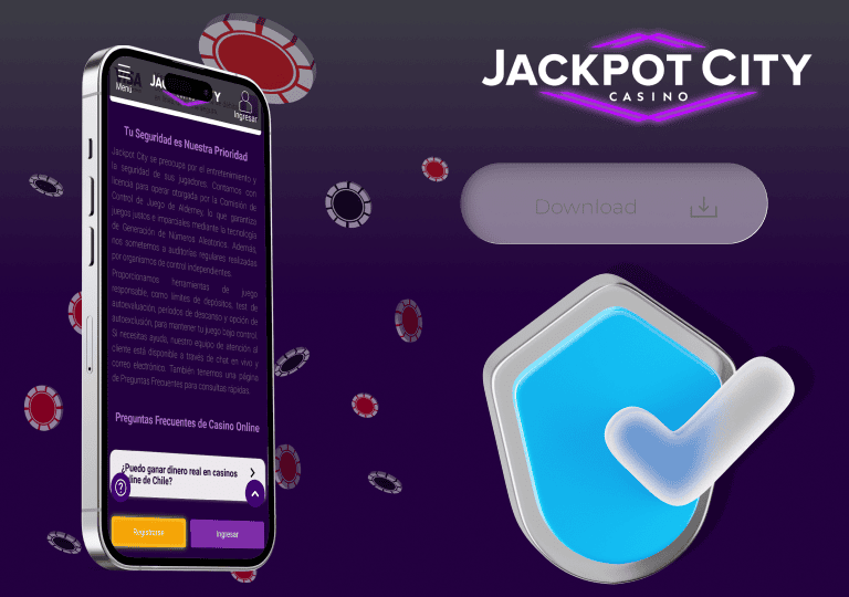 jackpotcity app seguridad