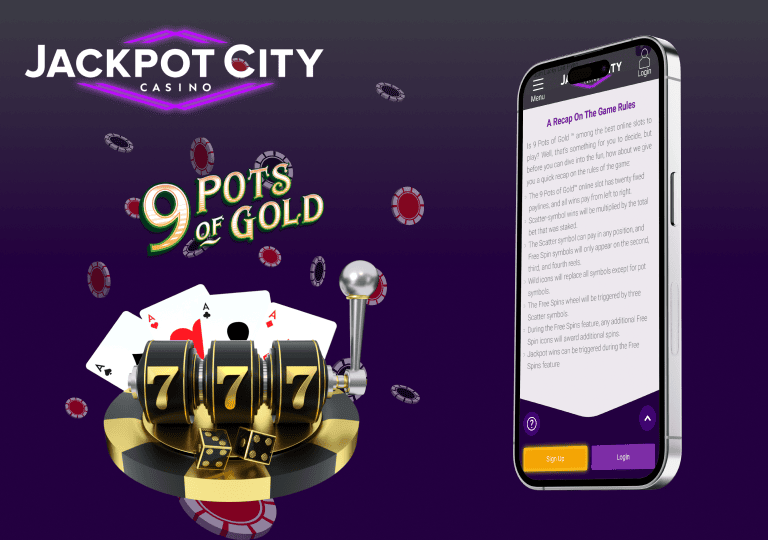 jackpotcity 9 pots of gold simbolos